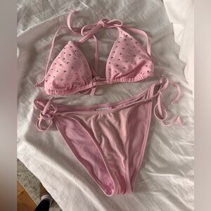 Wild Fable Rhinestone String Bikini